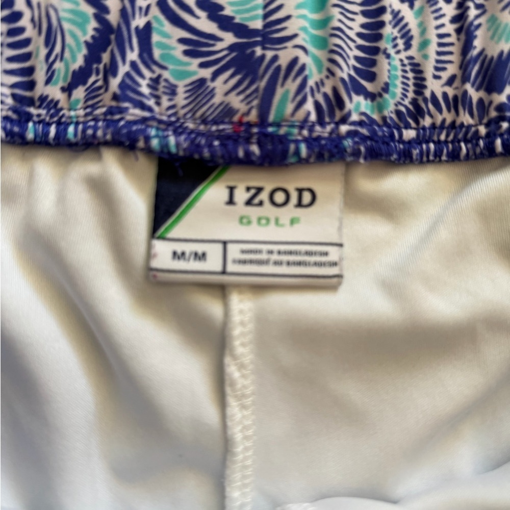 Izod Golf/Tennis/Pickleball Skort Blue/Teal Floral Womens Size Medium EUC - Picture 3 of 11